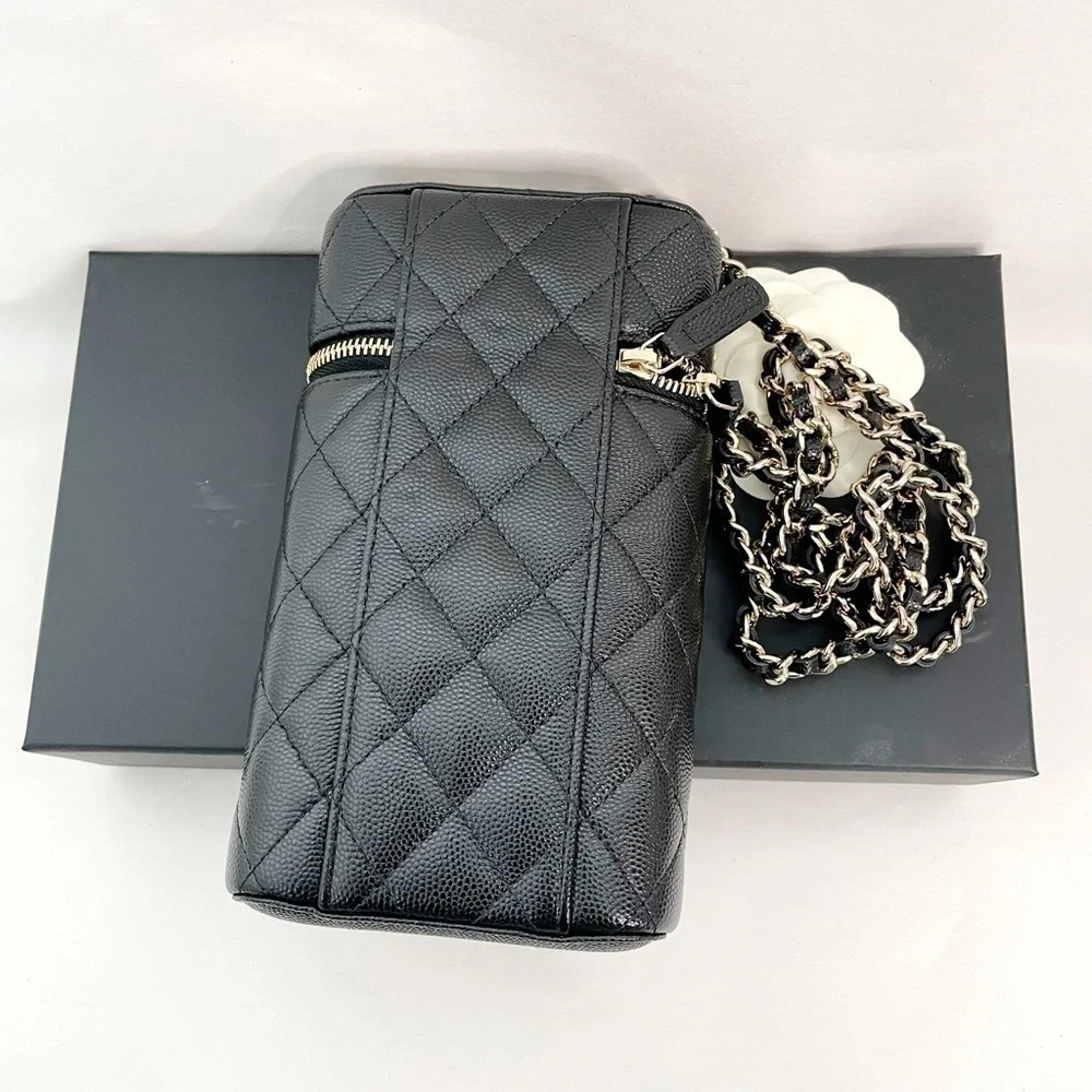 Chanel Phone Holder With Crossbody Chain Bag